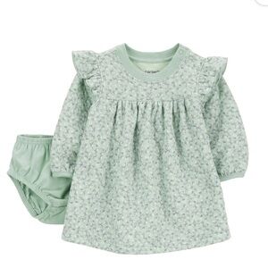 NWT Carter's Child of Mine Baby Girls' 2-Piece Dress Set, Size: 3-6 Months